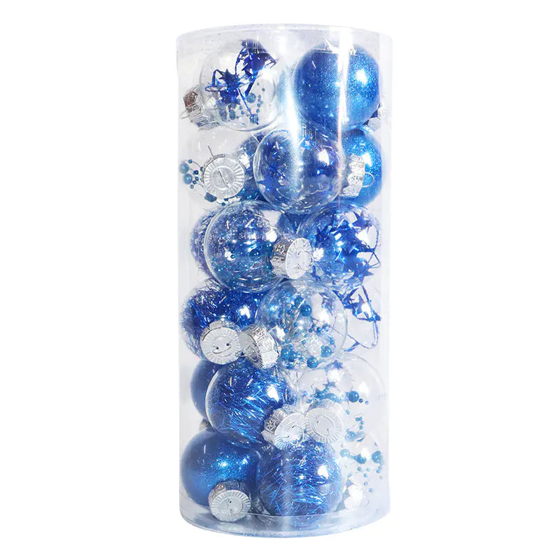 24-Pack 6cm Colorful Christmas Ornaments