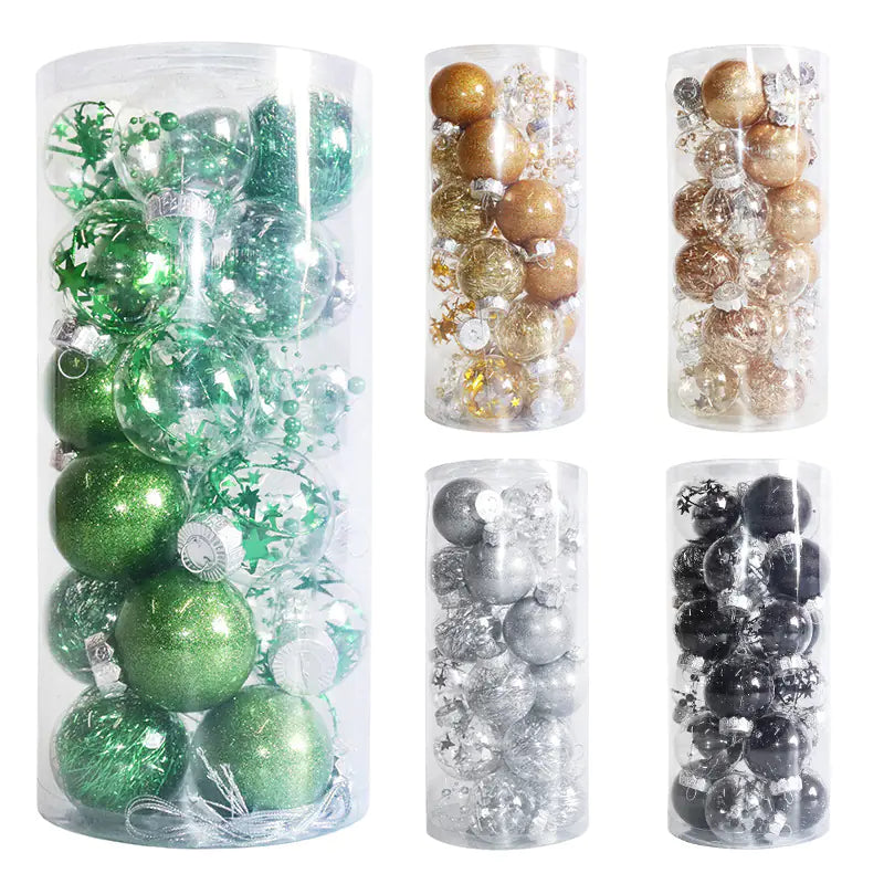 24-Pack 6cm Colorful Christmas Ornaments