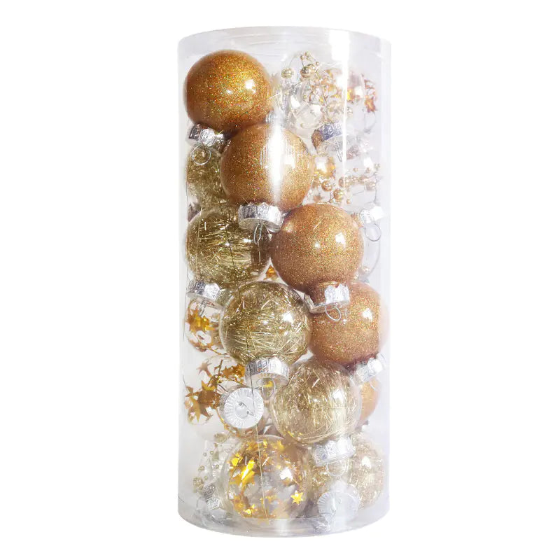 24-Pack 6cm Colorful Christmas Ornaments