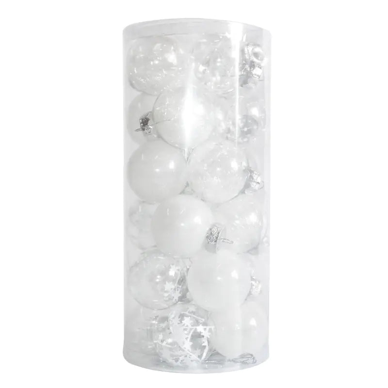 24-Pack 6cm Colorful Christmas Ornaments
