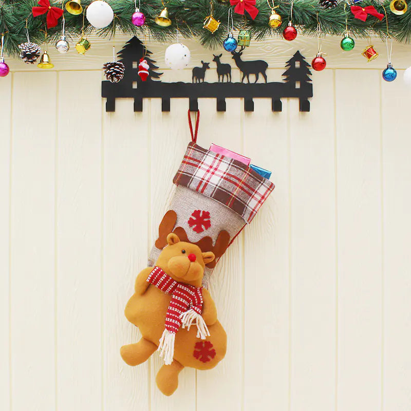 Large Christmas Stocking, Holiday Gift Bag & Ornaments