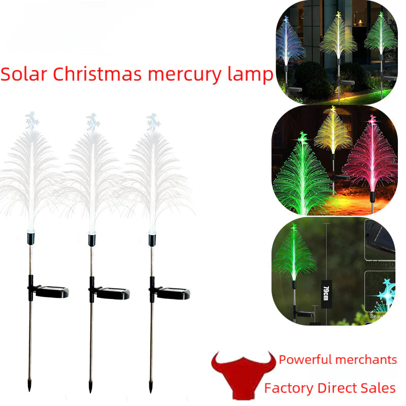 New Solar Christmas Jellyfish Outdoor Yard Light
