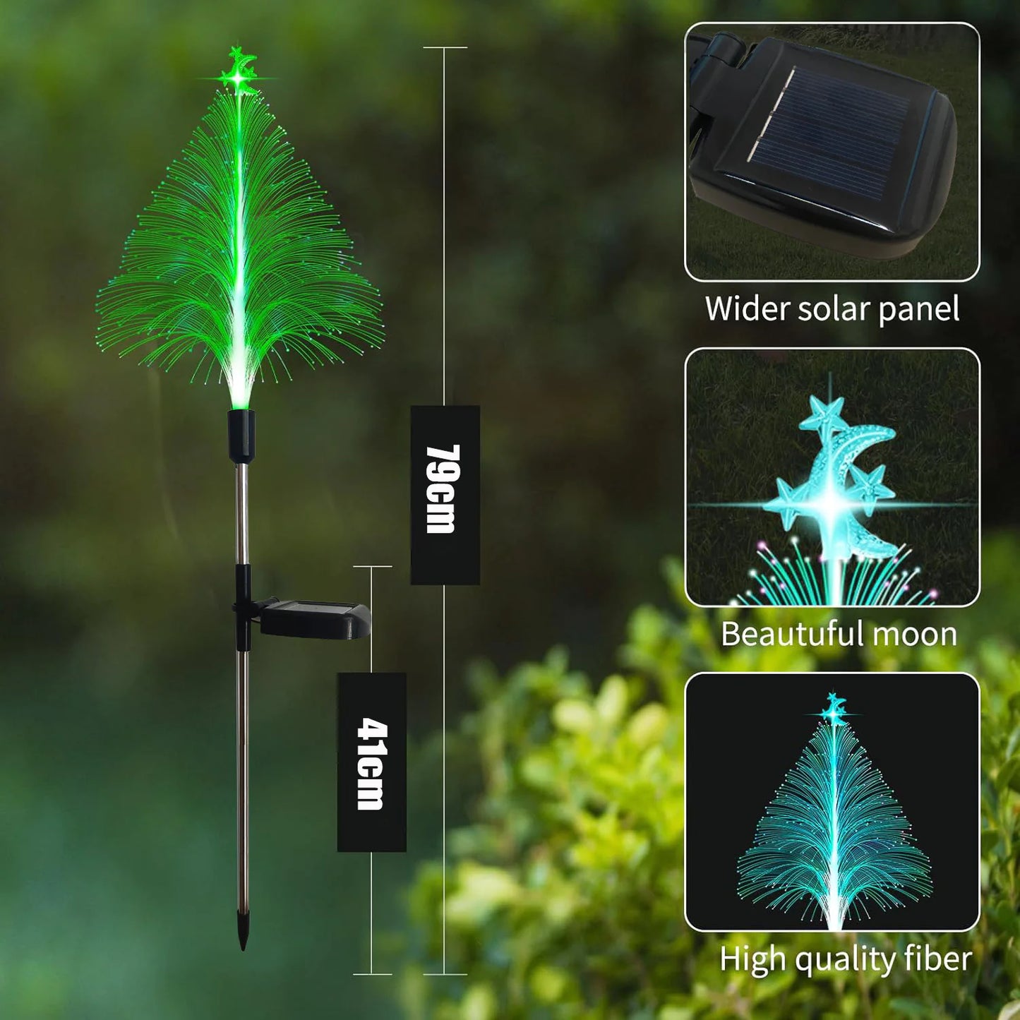 New Solar Christmas Jellyfish Outdoor Yard Light