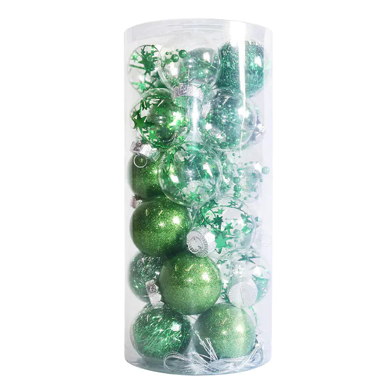 24-Pack 6cm Colorful Christmas Ornaments