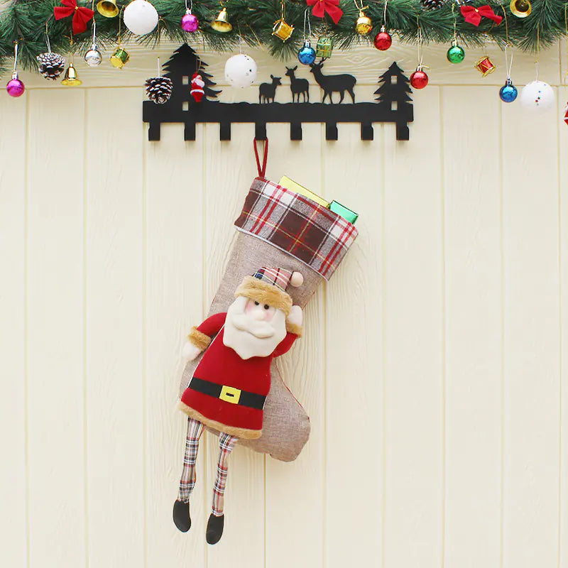Large Christmas Stocking, Holiday Gift Bag & Ornaments