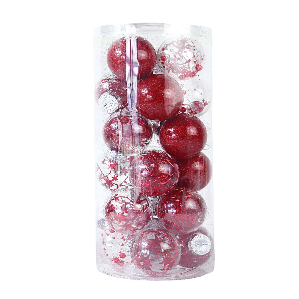 24-Pack 6cm Colorful Christmas Ornaments