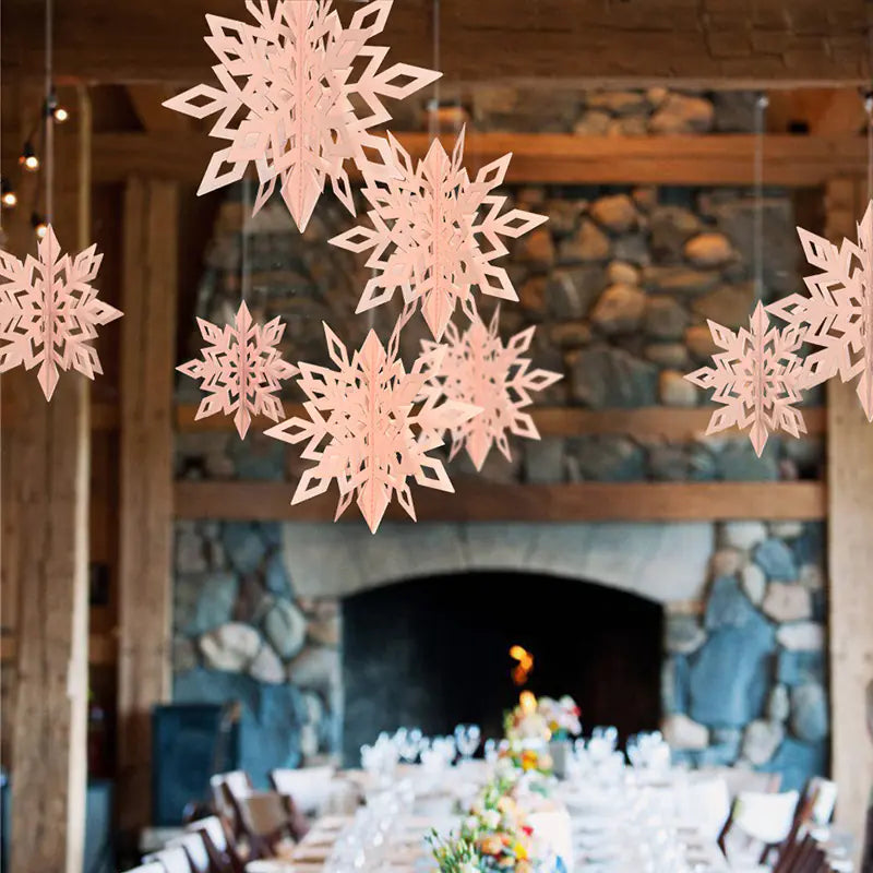 Christmas Snowflake Ornaments for Tree Decoration