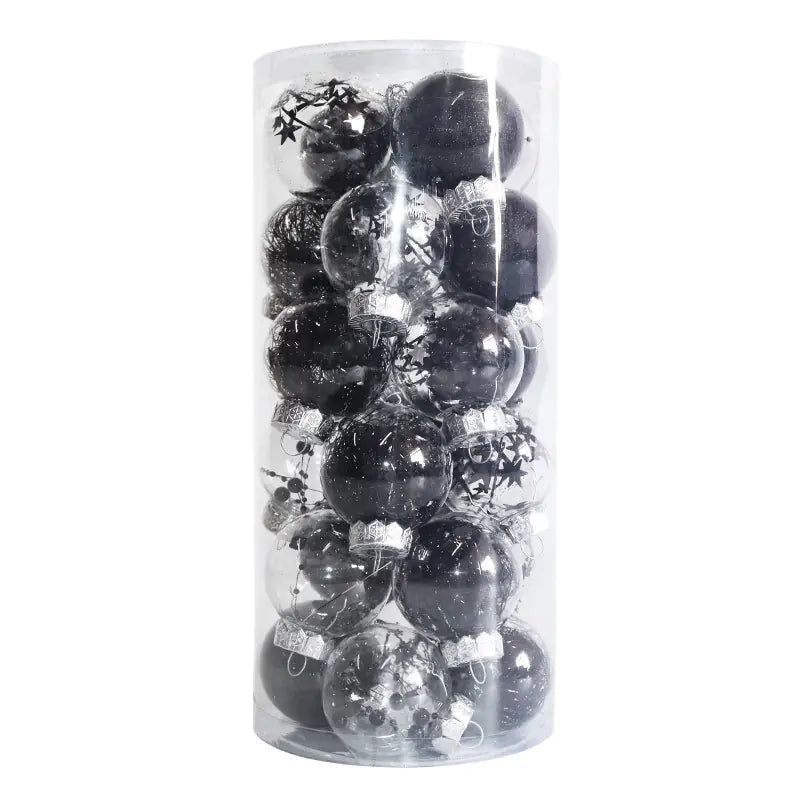 24-Pack 6cm Colorful Christmas Ornaments