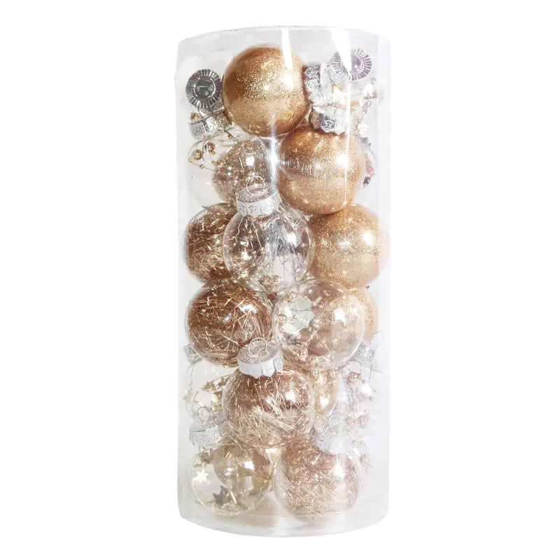 24-Pack 6cm Colorful Christmas Ornaments