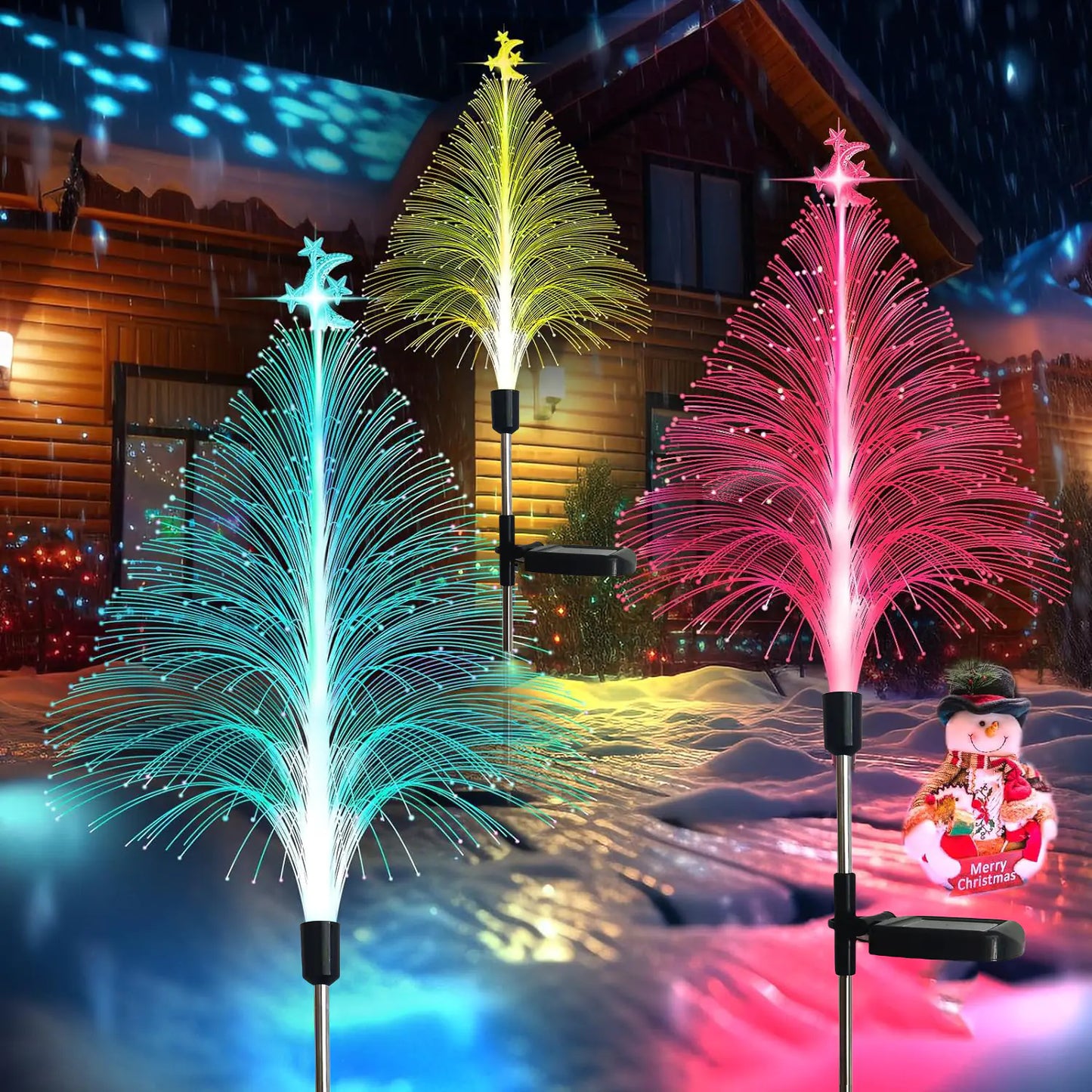 New Solar Christmas Jellyfish Outdoor Yard Light