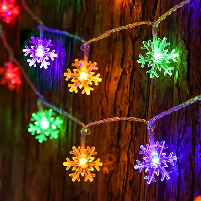 1.5M 3M Snowflake LED Fairy String Lights for Decor