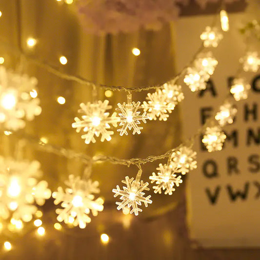 1.5M 3M Snowflake LED Fairy String Lights for Decor