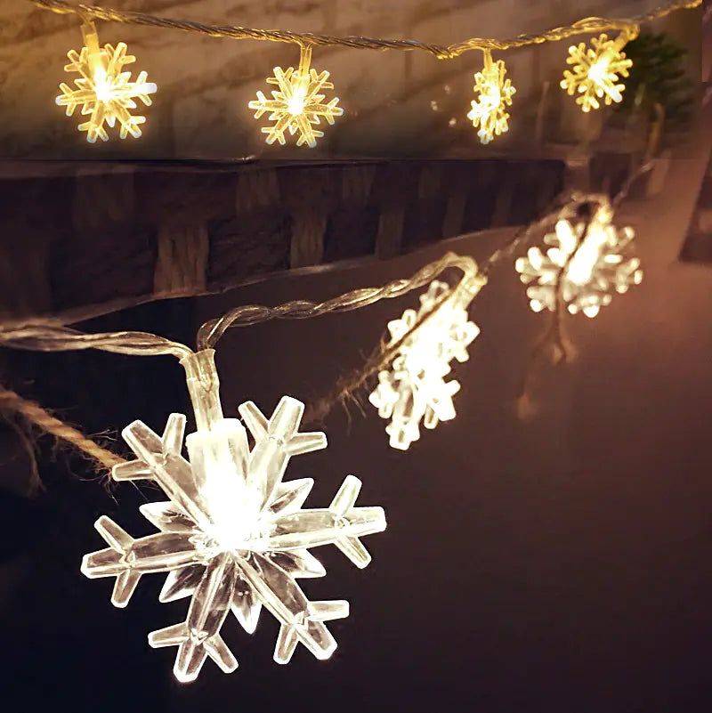 1.5M 3M Snowflake LED Fairy String Lights for Decor