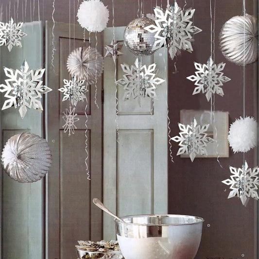 Christmas Snowflake Ornaments for Tree Decoration