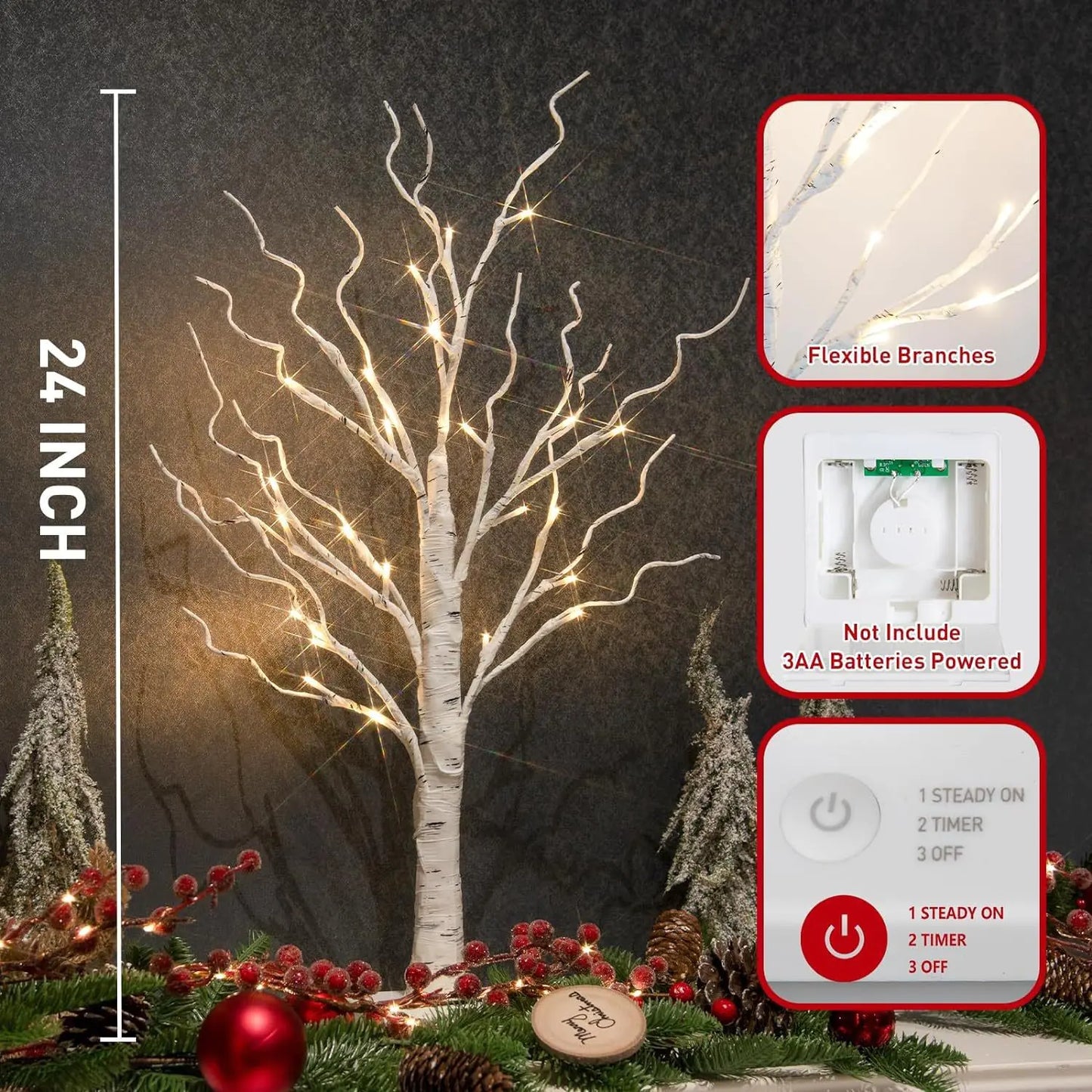 LED Birch Tree Lamp